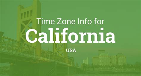 Us california time - The IANA time zone identifier for California is America/Los_Angeles. Sunday March 10 2024. Next change: Summer time starts. Switching to UTC -7 / Pacific Daylight …